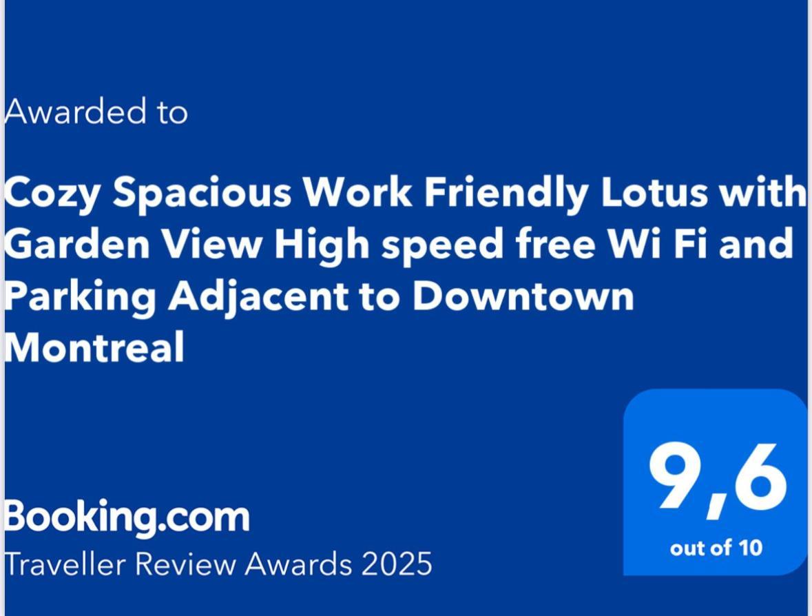 Cozy Spacious Work Friendly Lotus With Garden View High Speed Free Wi Fi And Parking Adjacent To Downtown מונטריאול מראה חיצוני תמונה